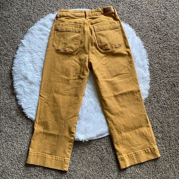 Judy Blue Jeans Garment Dyed Mustard Womens Size 7 28 Stretchy - Picture 2 of 9